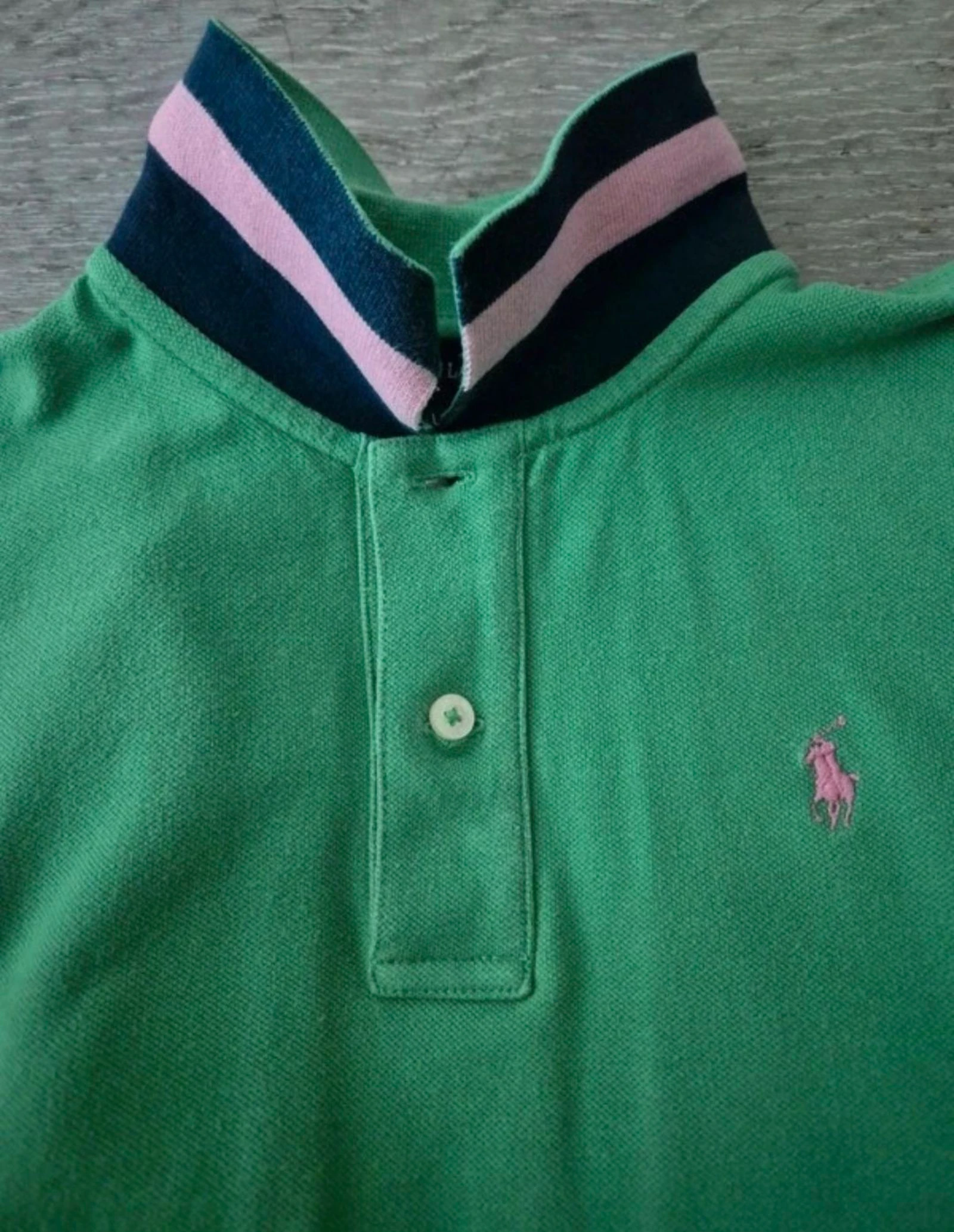 Groene polo met lange mouwen. Polo Ralph Lauren. Maat 12/ 14 jaar – photo 3
